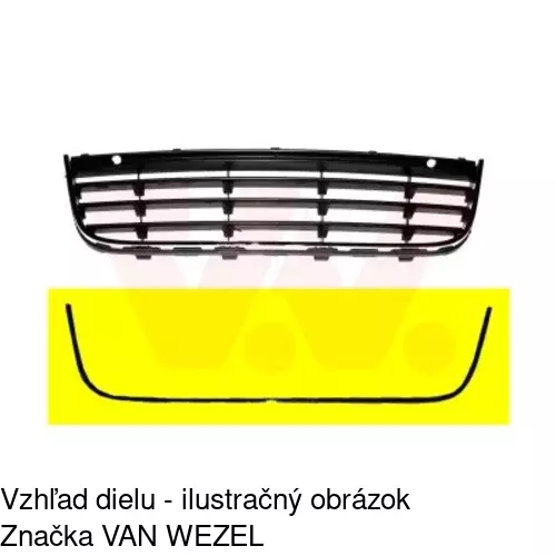 Lišta krytu nárazníka POLCAR 951427-1