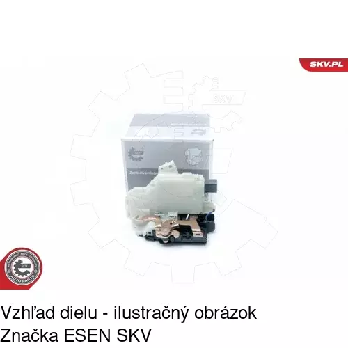 Vnútorná zámka dverí POLCAR 9514ZC-4 - obr. 4