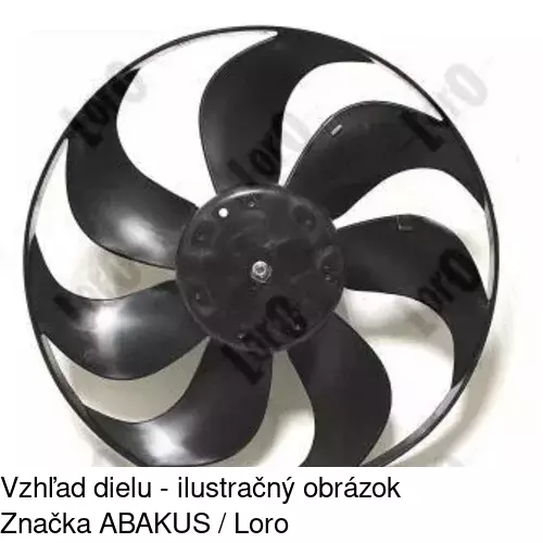 Ventilátor bez krytu / podpery POLCAR 952423U4 - obr. 1