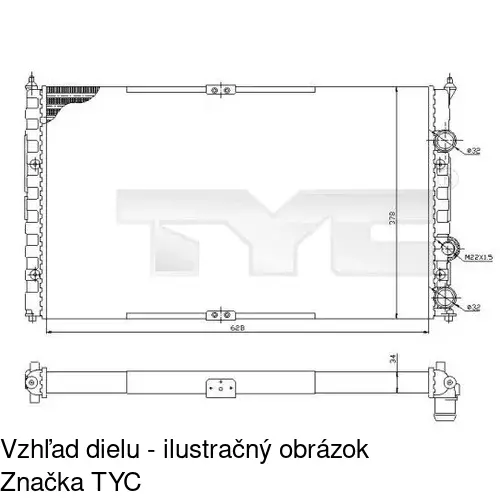 Chladiče vody POLCAR 952508A1