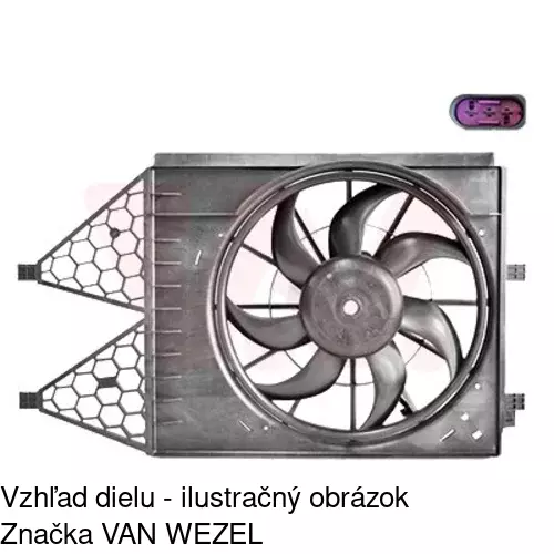 Ventilátor bez krytu / podpery POLCAR 952523U6