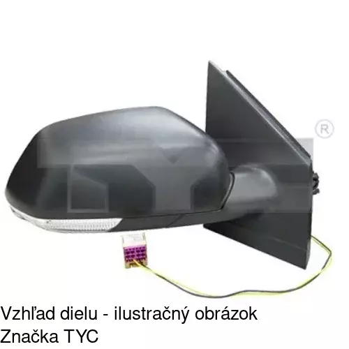 Vonkajšie zrkadlo 9527511E /POLCAR/ - obr. 5