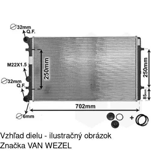 Chladiče vody POLCAR 954108B2