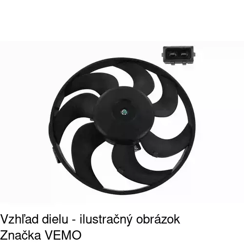 Ventilátor bez krytu / podpery POLCAR 955023U1