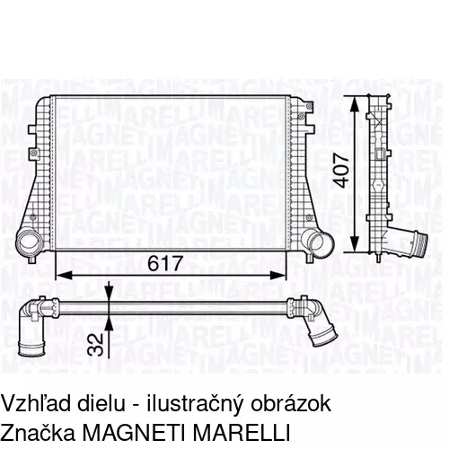 Chladiče vzduchu (Intercoolery) POLCAR 9555J81X - obr. 1