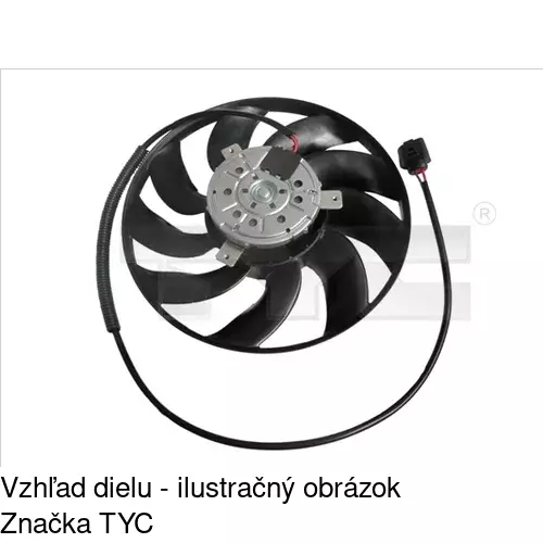 Ventilátor bez krytu / podpery POLCAR 956823U1