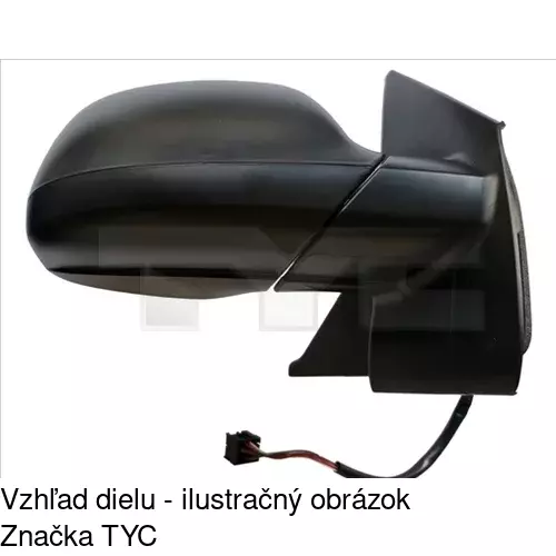 Vonkajšie zrkadlo POLCAR 9569522S