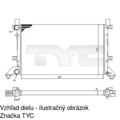 Chladiče vody POLCAR 957108B1