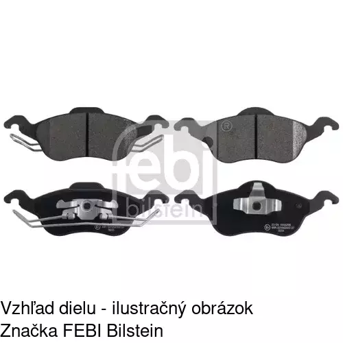 Brzdové dosky POLCAR S70-0013 - obr. 1