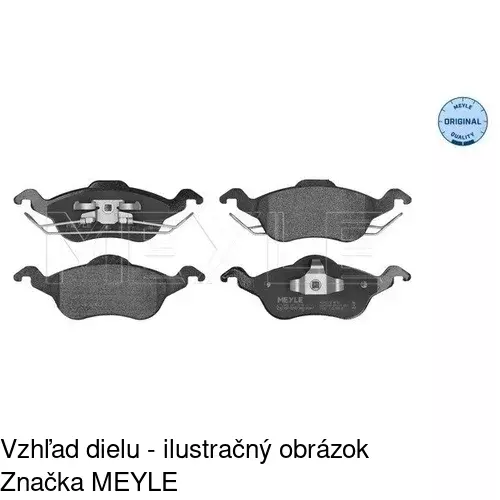 Brzdové dosky POLCAR S70-0013 - obr. 2