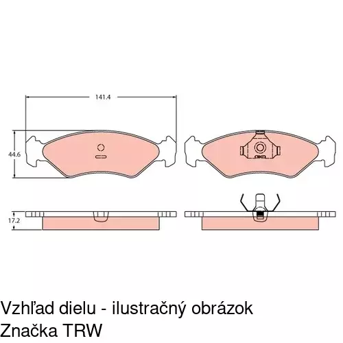 Brzdové dosky POLCAR S70-0030 - obr. 3