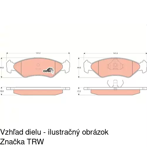 Brzdové dosky POLCAR S70-0046 - obr. 4