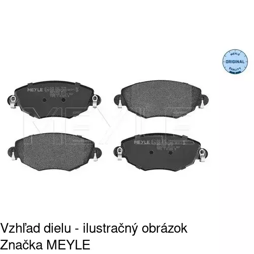 Brzdové dosky POLCAR S70-0053 - obr. 2