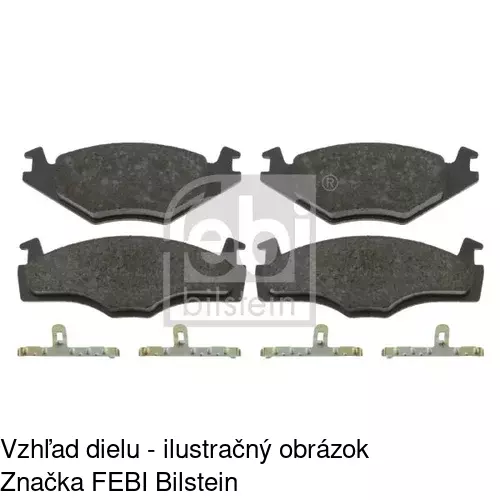 Brzdové dosky POLCAR S70-0064 - obr. 1