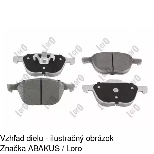 Brzdové dosky S70-0095 /POLCAR/