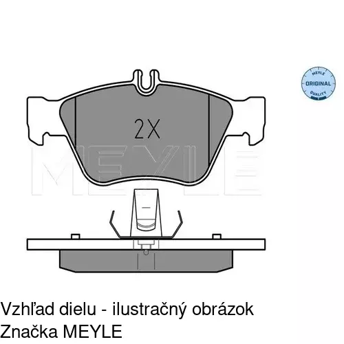 Brzdové dosky POLCAR S70-0142 - obr. 2