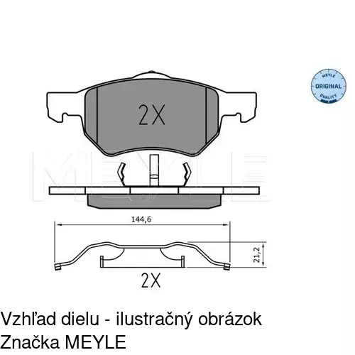 Brzdové dosky POLCAR S70-0208 - obr. 3