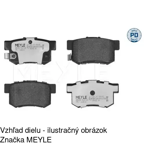 Brzdové dosky POLCAR S70-0225 - obr. 1