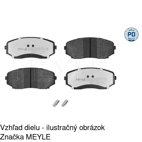 Brzdové dosky POLCAR S70-0265 - obr. 2