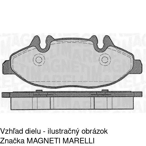 Brzdové dosky POLCAR S70-0314 - obr. 1