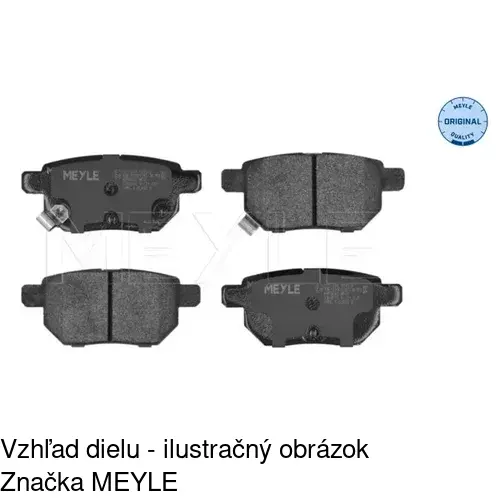 Brzdové dosky POLCAR S70-0315 - obr. 1