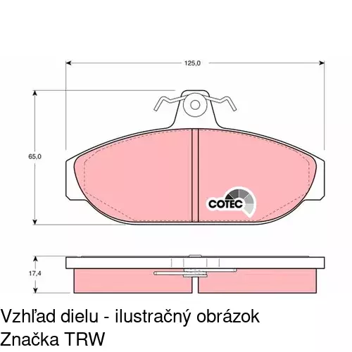 Brzdové dosky POLCAR S70-0390 - obr. 4