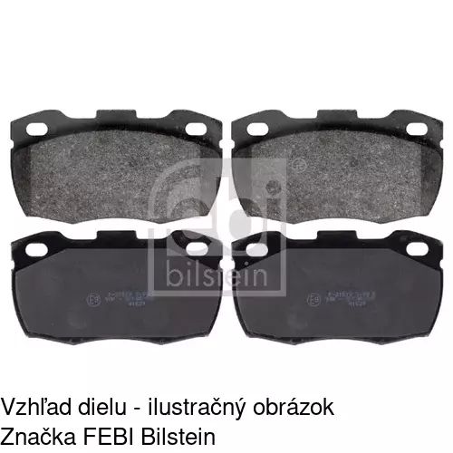 Brzdové dosky POLCAR S70-0405 - obr. 1