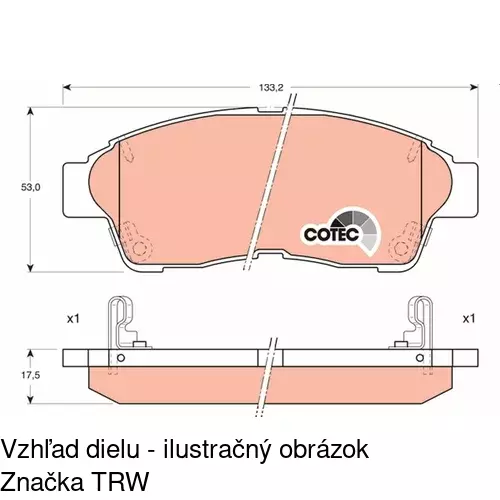 Brzdové dosky POLCAR S70-0415 - obr. 5