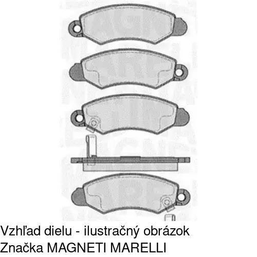 Brzdové dosky POLCAR S70-0422 - obr. 1