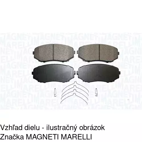 Brzdové dosky POLCAR S70-0494 - obr. 1