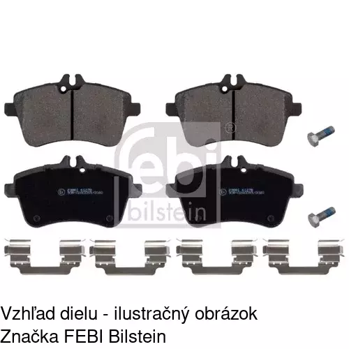 Brzdové dosky POLCAR S70-0496 - obr. 1