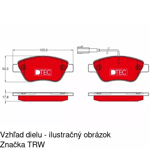 Brzdové dosky POLCAR S70-0497 - obr. 5