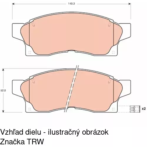 Brzdové dosky POLCAR S70-0516 - obr. 3