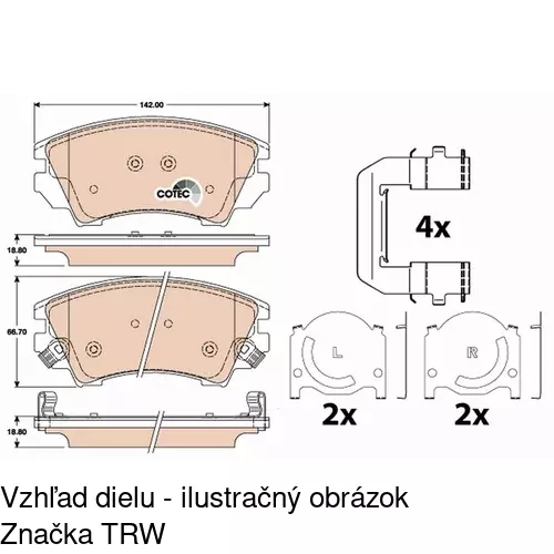 Brzdové dosky POLCAR S70-0520 - obr. 3