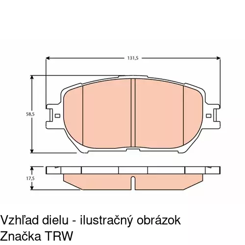 Brzdové dosky POLCAR S70-0521 - obr. 5