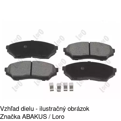 Brzdové dosky POLCAR S70-0530 - obr. 1