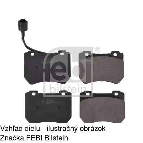 Brzdové dosky POLCAR S70-0596 - obr. 1