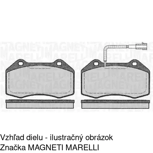 Brzdové dosky POLCAR S70-0598