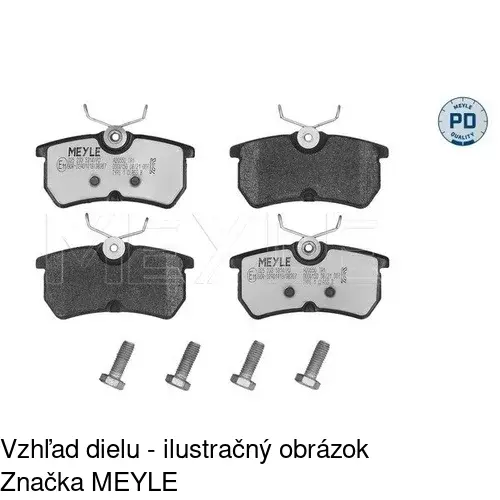 Brzdové dosky POLCAR S70-1059 - obr. 3