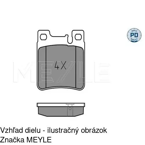 Brzdové dosky POLCAR S70-1097 - obr. 3