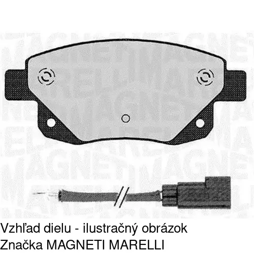 Brzdové dosky POLCAR S70-1218 - obr. 1