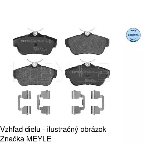 Brzdové dosky POLCAR S70-1235 - obr. 1