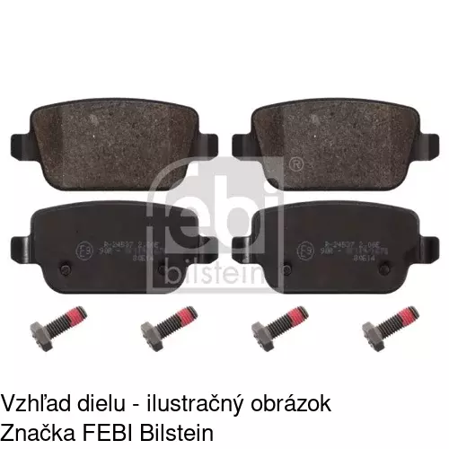 Brzdové dosky POLCAR S70-1236 - obr. 1