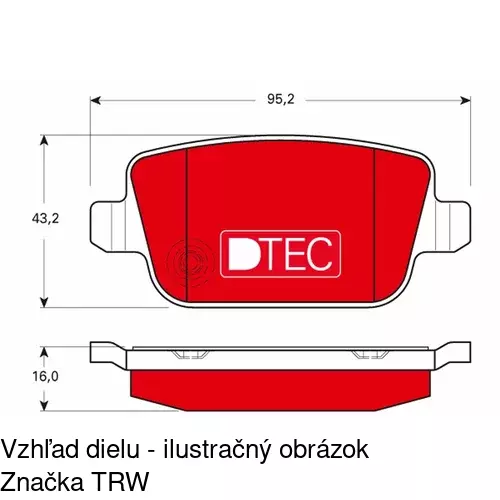 Brzdové dosky POLCAR S70-1236 - obr. 5