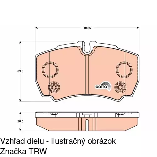 Brzdové dosky POLCAR S70-1237 - obr. 5