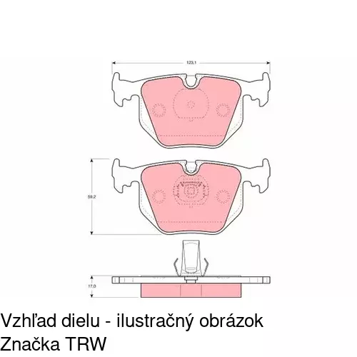 Brzdové dosky POLCAR S70-1374 - obr. 4