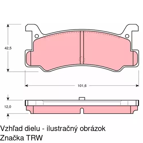 Brzdové dosky POLCAR S70-1398