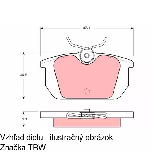 Brzdové dosky POLCAR S70-1522 - obr. 5