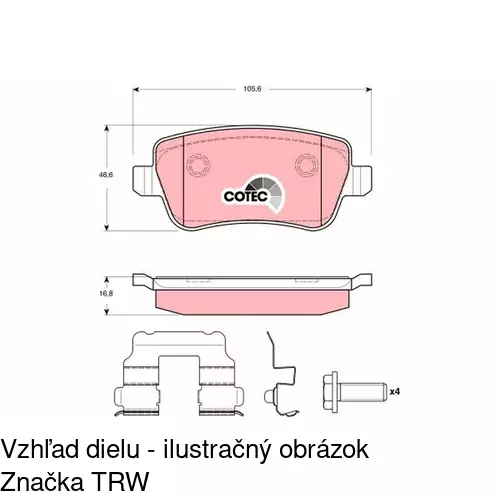 Brzdové dosky POLCAR S70-1540