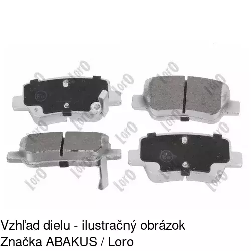 Brzdové dosky POLCAR S70-1542 - obr. 3